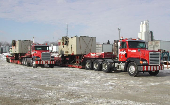Two O/D loads at our yard ready to roll.